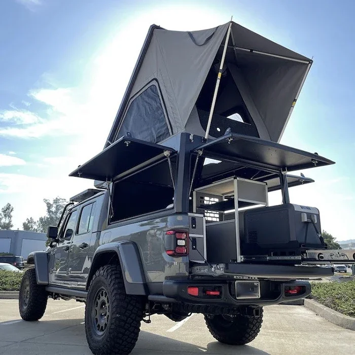 BLACK HYBRID TRUCK CANOPY TRUCK TOPPER FOR 2010-2023 Ford F150