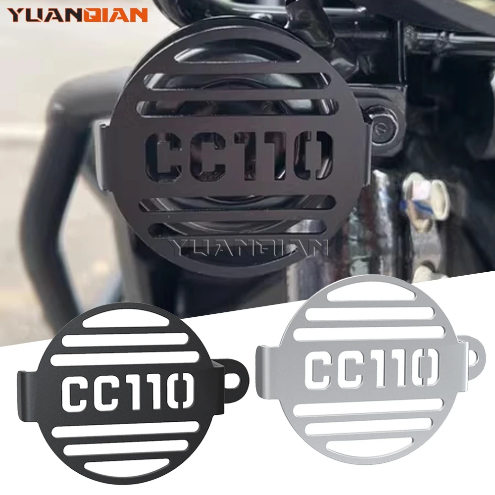 

FOR HONDA CC110 CROSS CC 110 CUB 110 2018 2019 2020 2021 2022-2026 Motorcycle Horn Cover Guard Protector Alumiunm Accessories