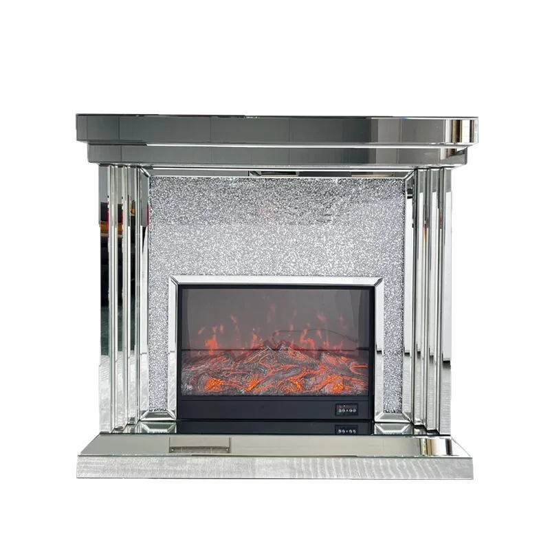 Factory Direct Sales Heating Fireplace Cabinet 3D Simulation Fire Room Fake Firewood Fire Stove French Electronic Fireplace Cros