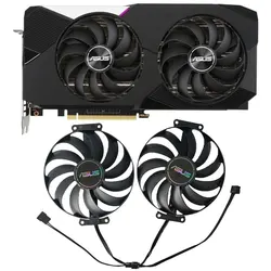NEW 5PIN\7PIN DUAL RX 6700 XT GPU Fan，For ASUS DUAL RX 6600 6600XT 6700XT 6650XT 6750XT、RTX 3060TI 3070 Video card cooling fan