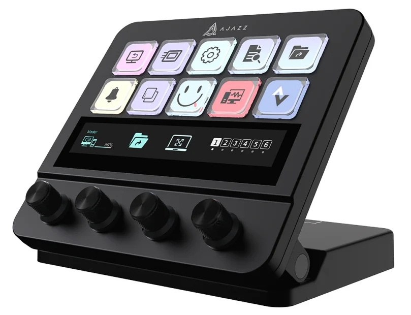 AJAZZ AKP03E/AKP05E/N1 Console Toetsenbord Desktop Assistent Paneelcontroller Voorraadhandel Live streaming Audio Mixing Programmeerbaar