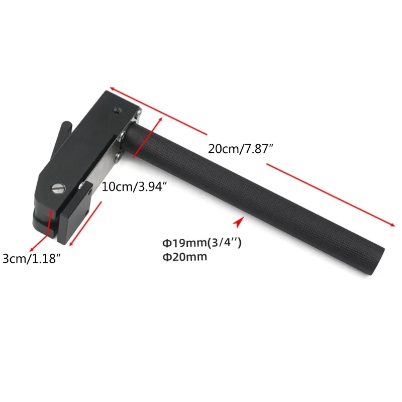 สุนัข Clamps 19 มม./20 มม.รูสุนัข Clamps ปรับตารางอลูมิเนียมถือ Clamps สำหรับงานไม้เครื่องมือ Dropship