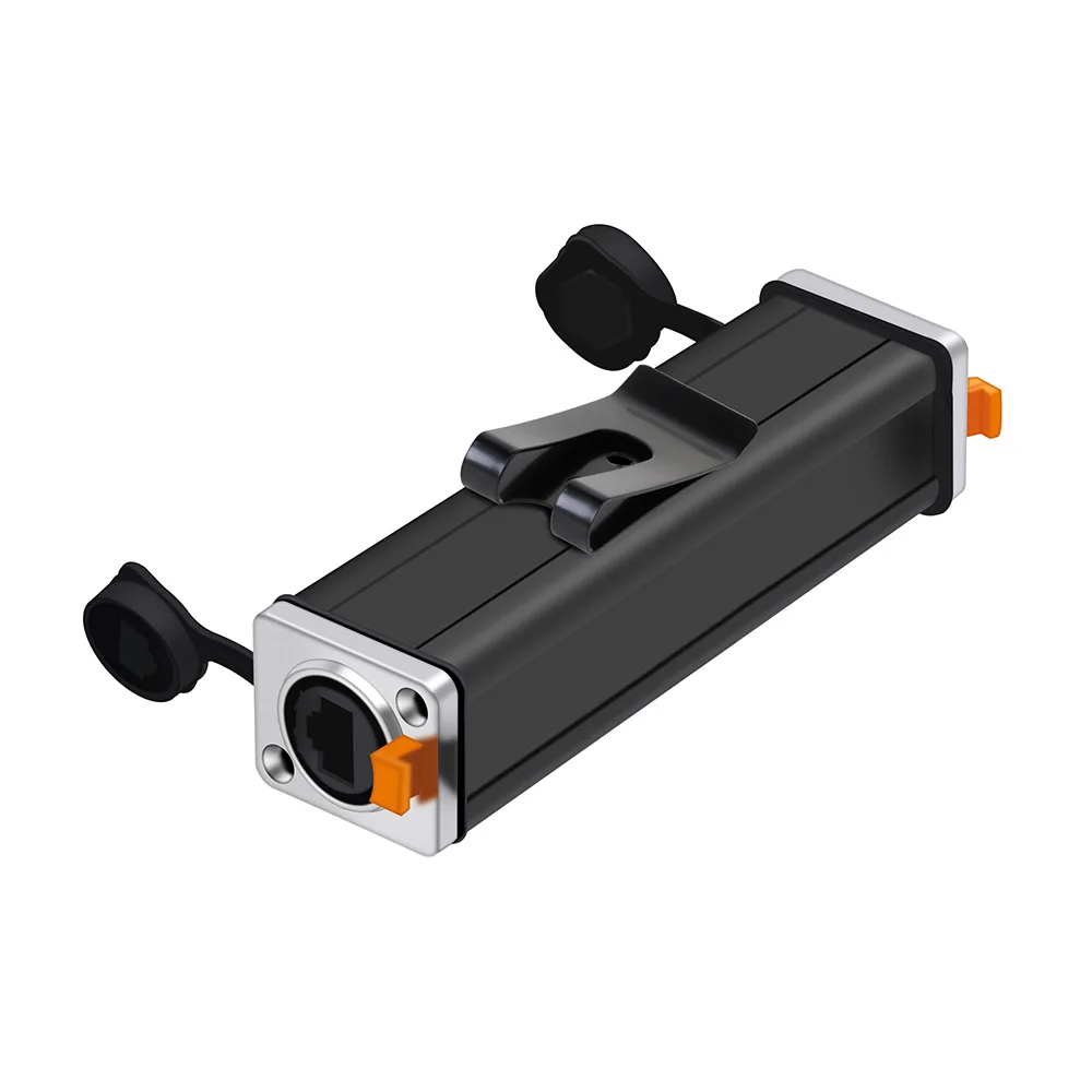 1pc RJ45 Converter,Waterproof CAT5 Network Ethernet Coupler Connector Female to Female Panel Socket Straight Extender Adapter