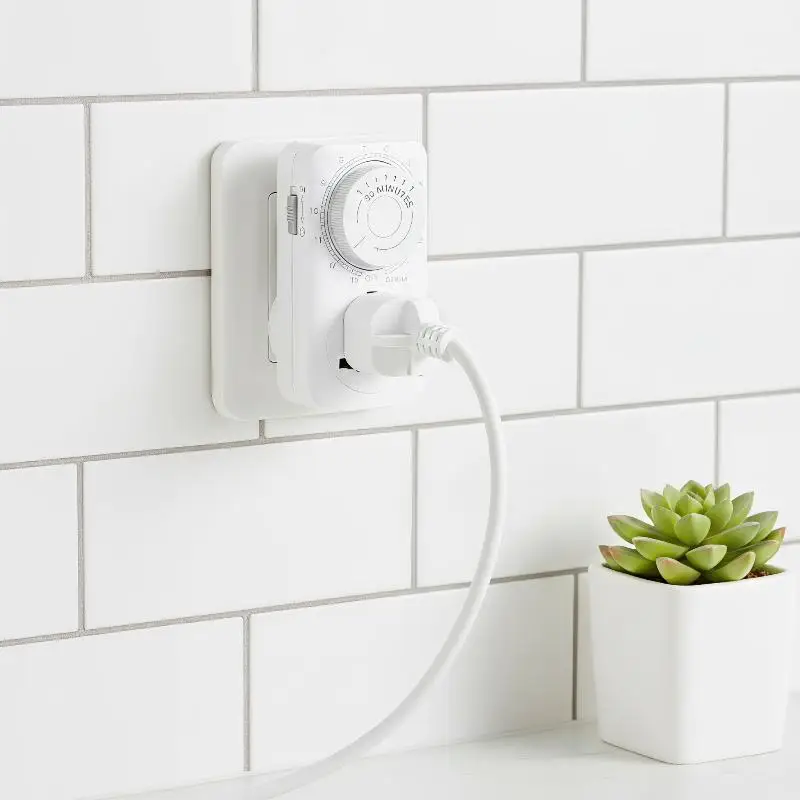 Universal Grounded Countdown Timer Socket 13H Auto Power Off For Home Small Appliances Save Energy