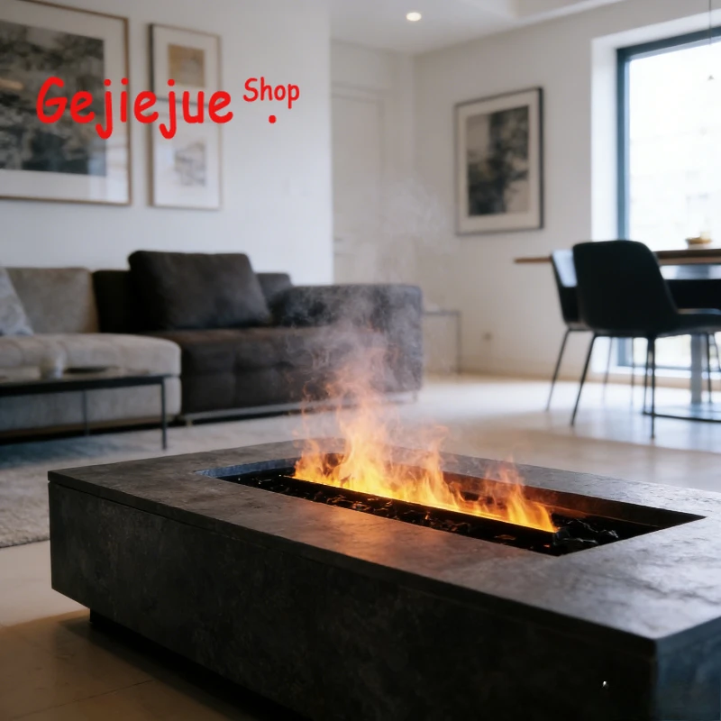 DIY Customizable Electric Decorative Fireplace, Change Flame Height and Speed, Dynamic 3D Water Vapor Fireplace Electric Stove