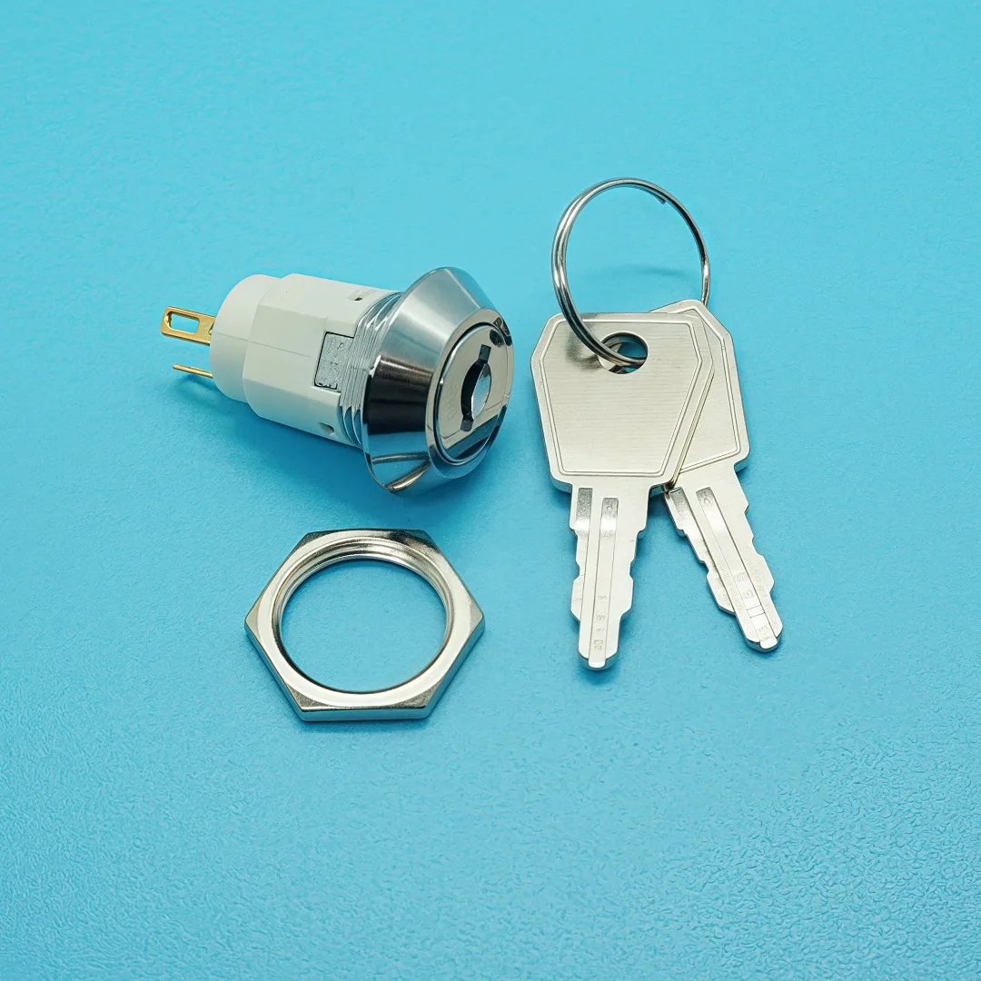 Interruptor electrónico de 16mm, segunda marcha S1605, cerradura de puerta eléctrica, estación base, accesorios para ascensor, interruptor de llave