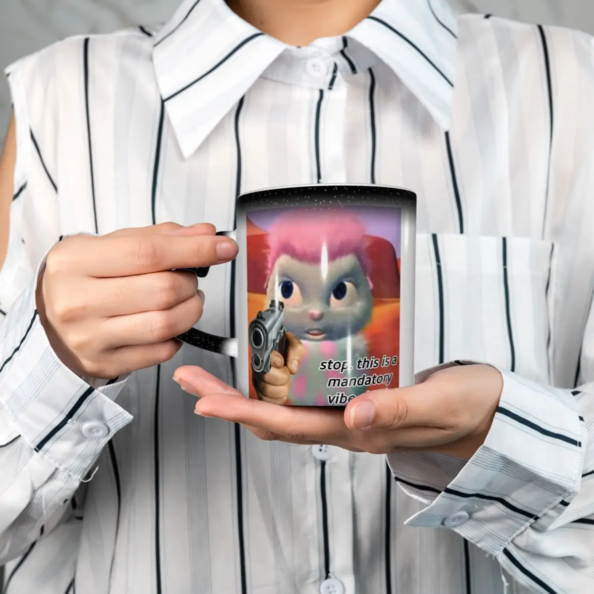 Shooting Bibble Mug Funny Ceramic Coffee Cups Tea Mugs Milk Cup Drinkware Gifts for Woman Man
