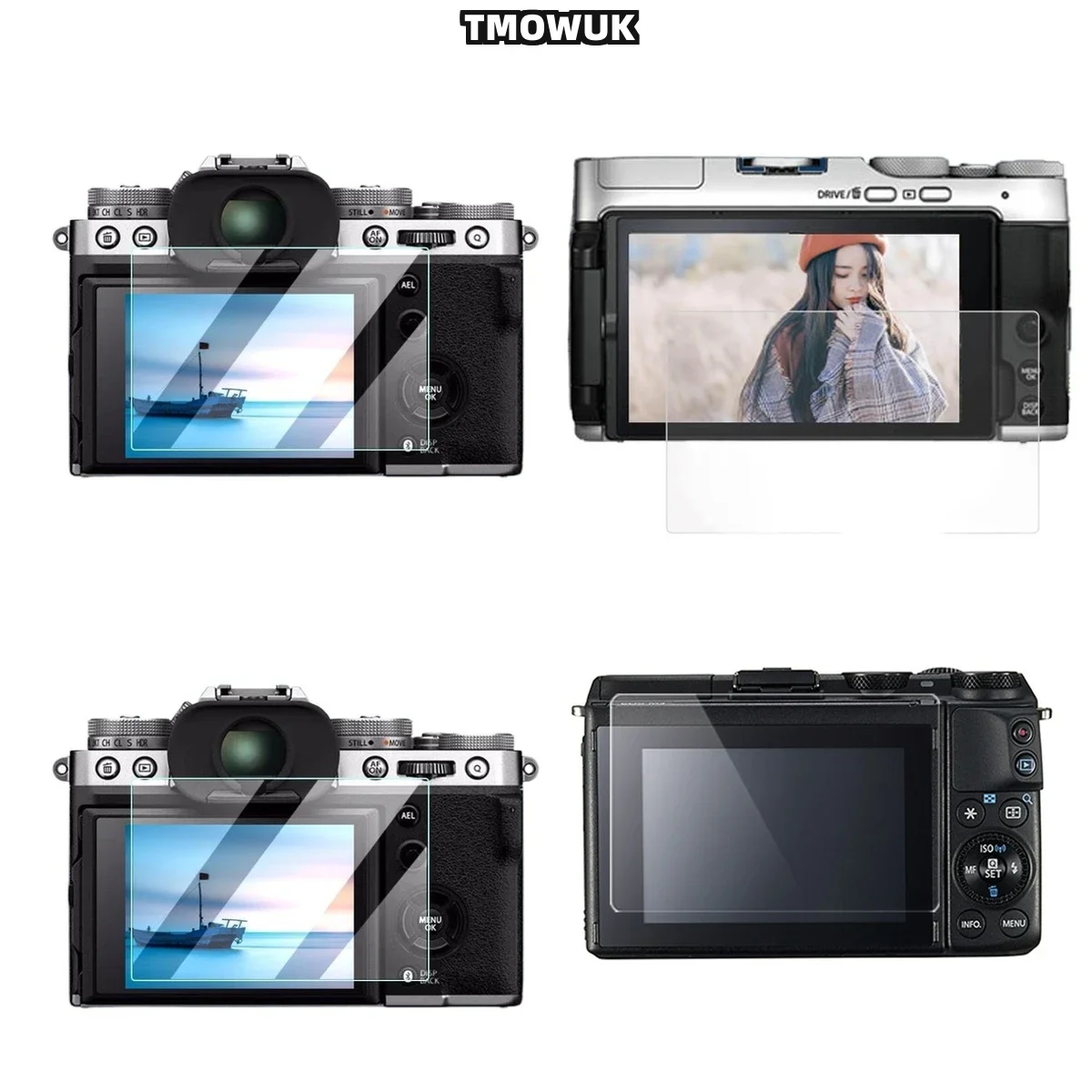 ​​For Fujifilm X-A7 XT2 HD Clear Tempered Glass Protector - 9H Hardness Anti-Scratch Privacy Screen Film With Easy Apply​​