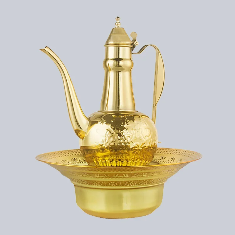 

Restaurant Interior Decoration Uyghur Folk Gift Supplies Kettle Ethnic Style Hand Washing Pot Theme