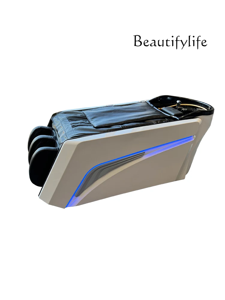 Water Circulation Automatic Hair Saloon Dedicated Fumigation Electric Massage Shampoo Bed