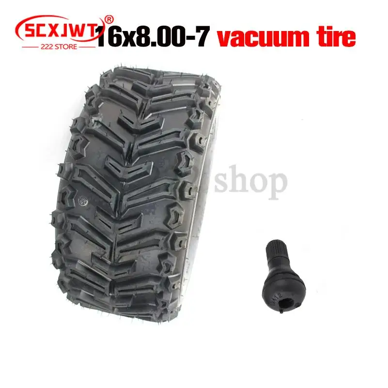 

16x8.00-7 Vacuum Tyre ATV Tire Fit for ATV 50CC,90CC,70CC,110CC,125CC Outer Tyre