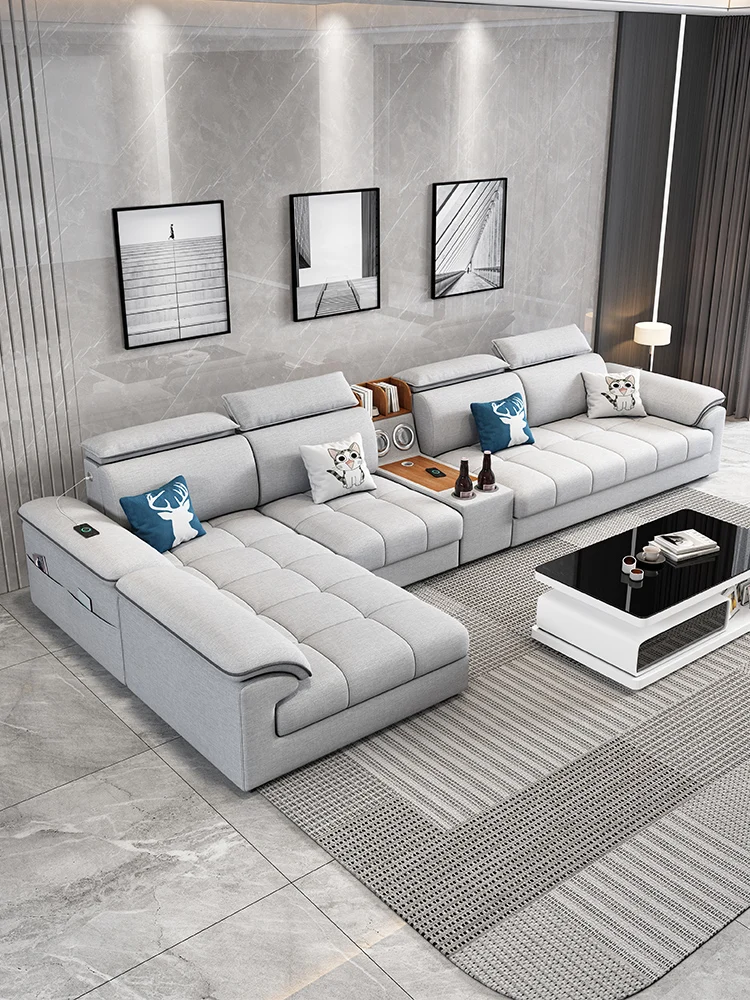 Fabric sofa living room modern minimalist size unit furniture combination set 2022