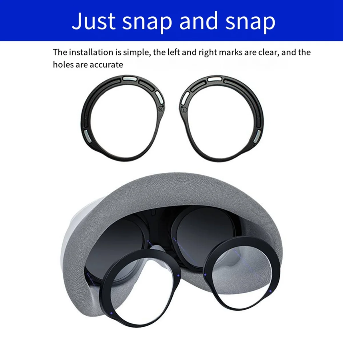 Frame Suitable for Pico4 Ultra Magnetic Glasses Frame Game Alloy Glasses Frame