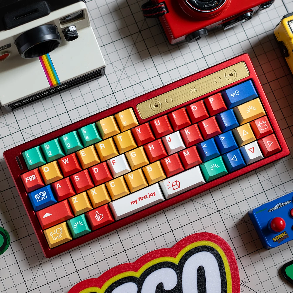 

FBB Keycaps MY FIRST JOY 145keys PBT Dye-Sub Custom Cherry Profile For Mx Cherry Switch Gaming Mechanical Keyboard 40% 68 75%