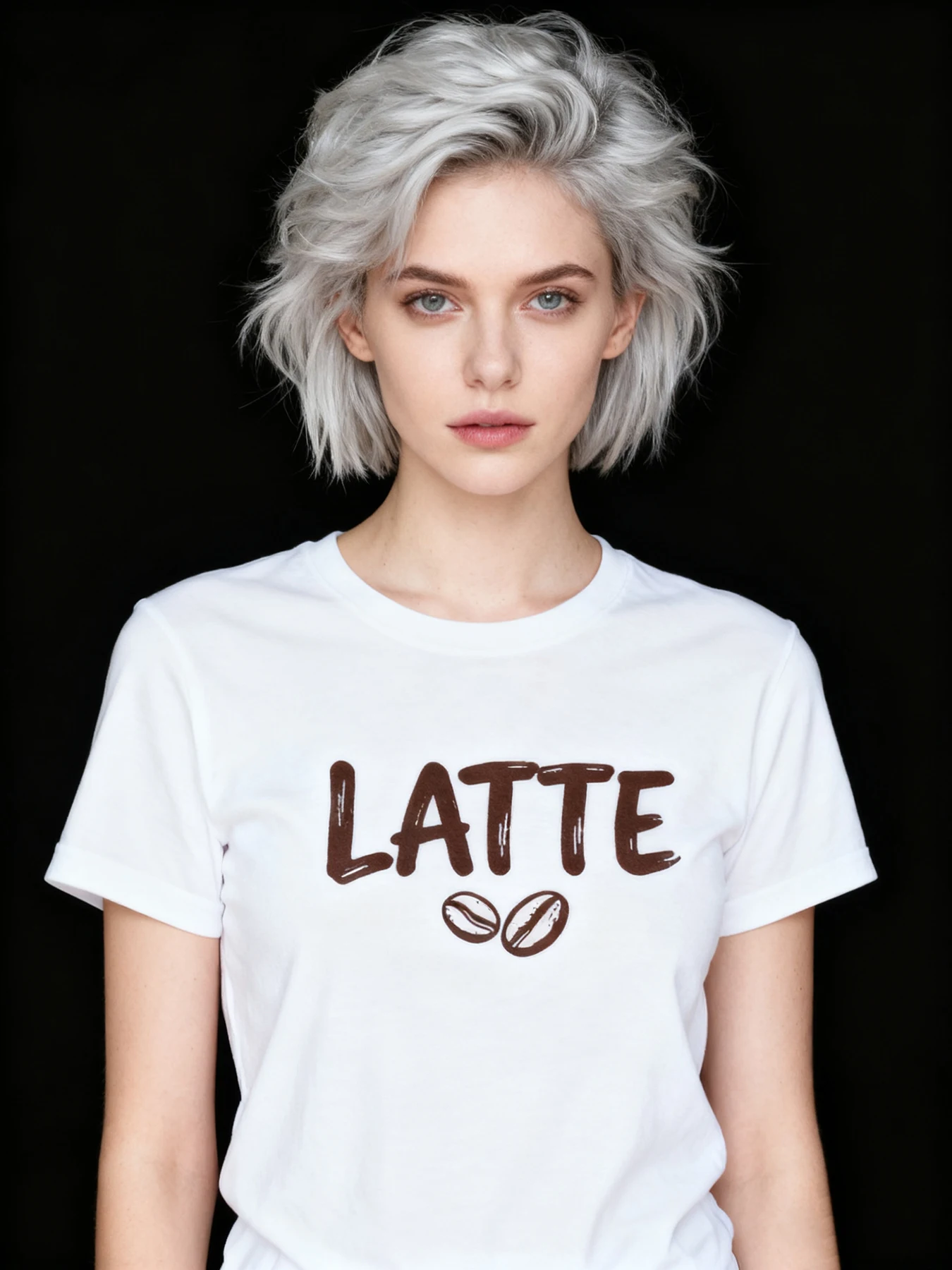 

Women'S Casual Short Sleeve T-Shirt with "LATTE" Print Harajuku Short Sleeve Casual Clothing Street Tops Tees Aesthetic Clothes