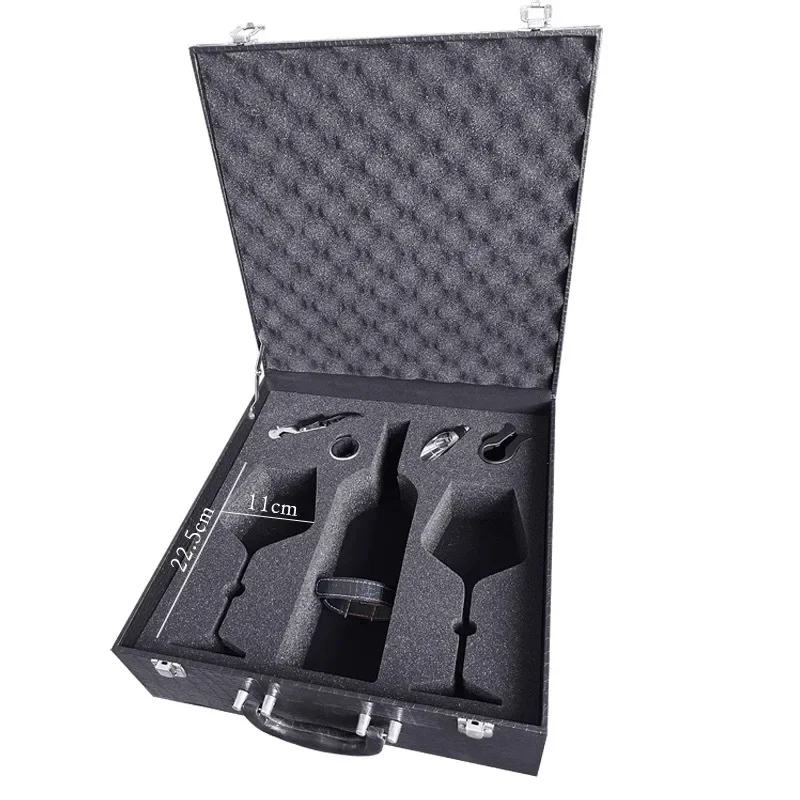 red wine cup box, portable packaging gift box, can put wine belt accessories leather case