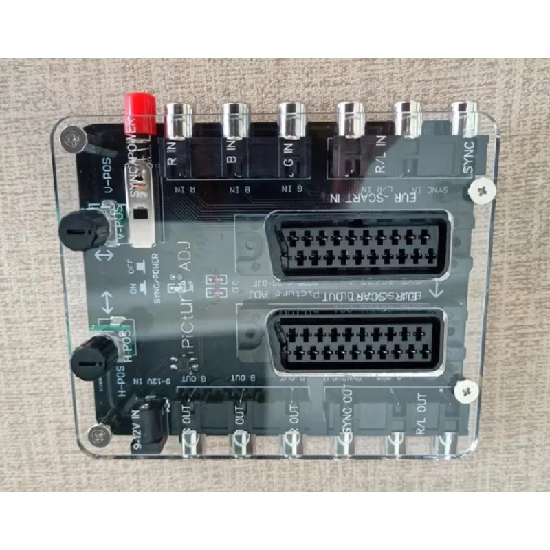 RGBS/SCART European standard screen position adjuster