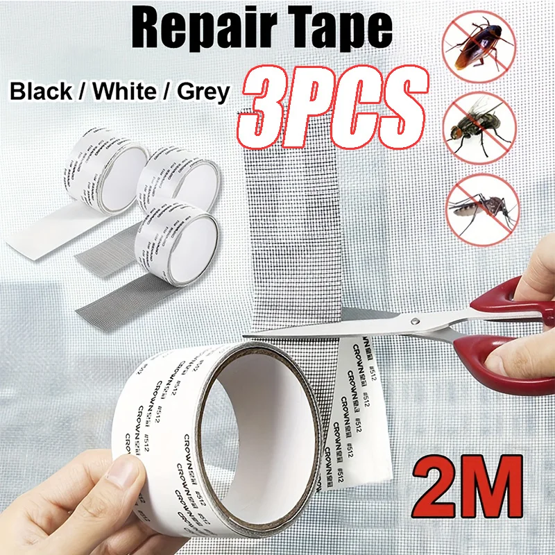 Self-adhesive Tape for Repair Mosquito Net Window Screen Repair Tape Door Window Fix Patch Anti-Insect Mosquito Mesh Repair Tape