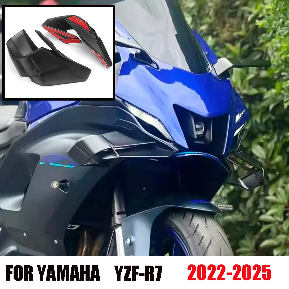 

For YAMAHA YZF-R7 YZF R7 2021-2023 Front Fairing Winglets Aerodynamic Wing Cover Protection Guards Kit Cowl Fixed Wing