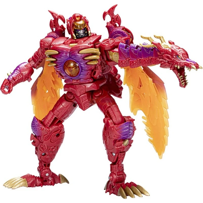 Op voorraad getransformeerd speelgoed Heritage Series Red Dragon Megatron Leadership Action Figure Collection Gift
