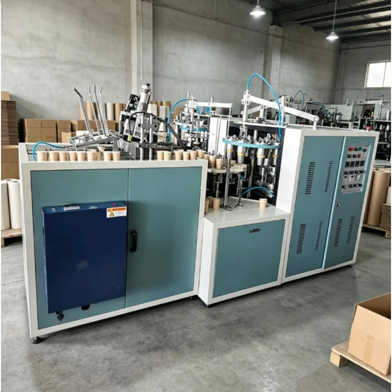 Factory Automatic New High Speed PLC Motor Paper Cup Making Machine with Printing Function Large Production Capacity