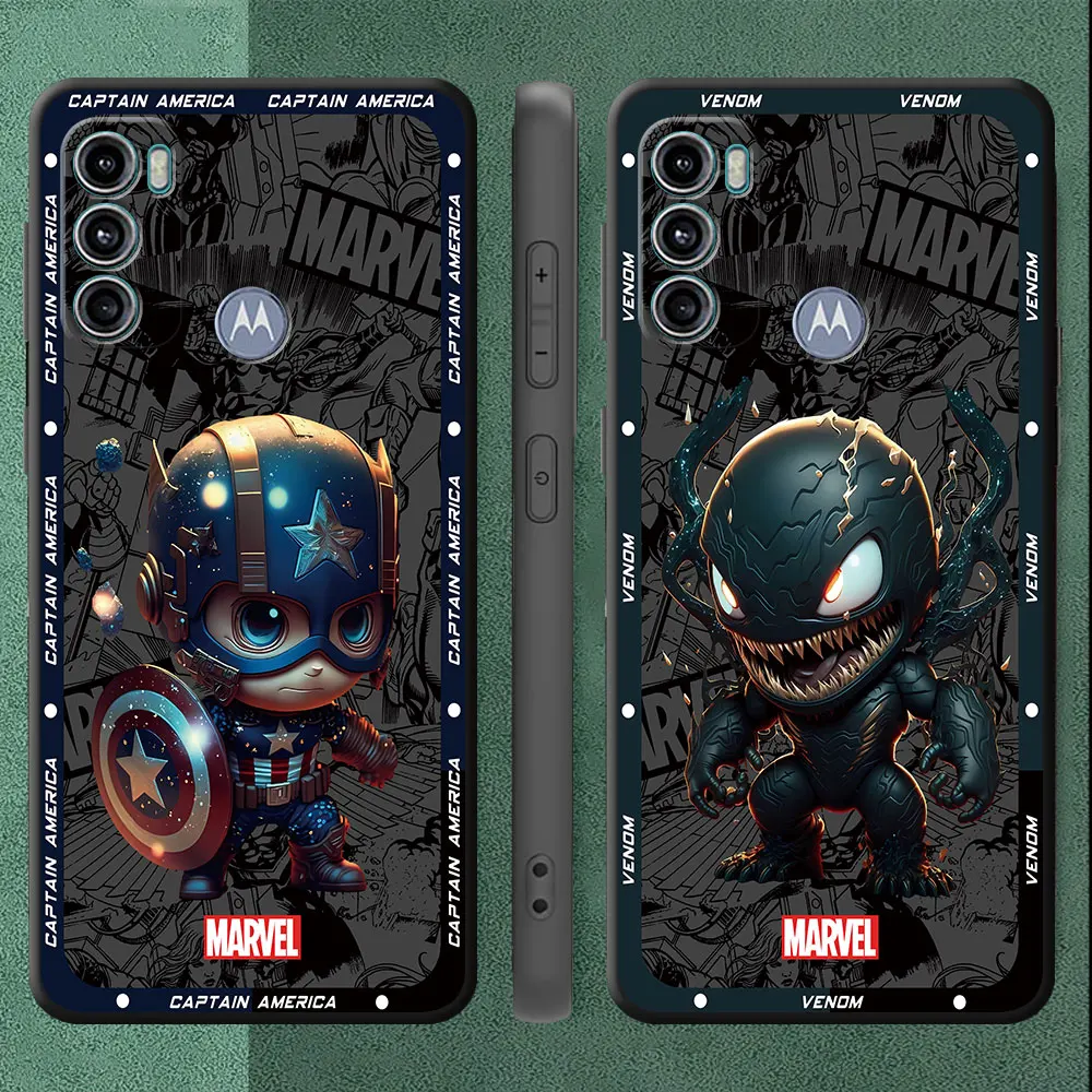 Cover Captain America's Venom Phone Case for Motorola Moto One Fusion Plus G9 Plus G200 5G Edge 20 Pro Edge 40 Pro Edge 30 Neo