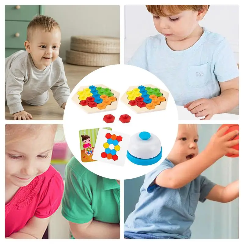 Jigsaw Puzzle Board Games Parent-Child Interactive Battle Puzzle Brain Teaser Puzzles Educational Early Learning Toy For Kids 3