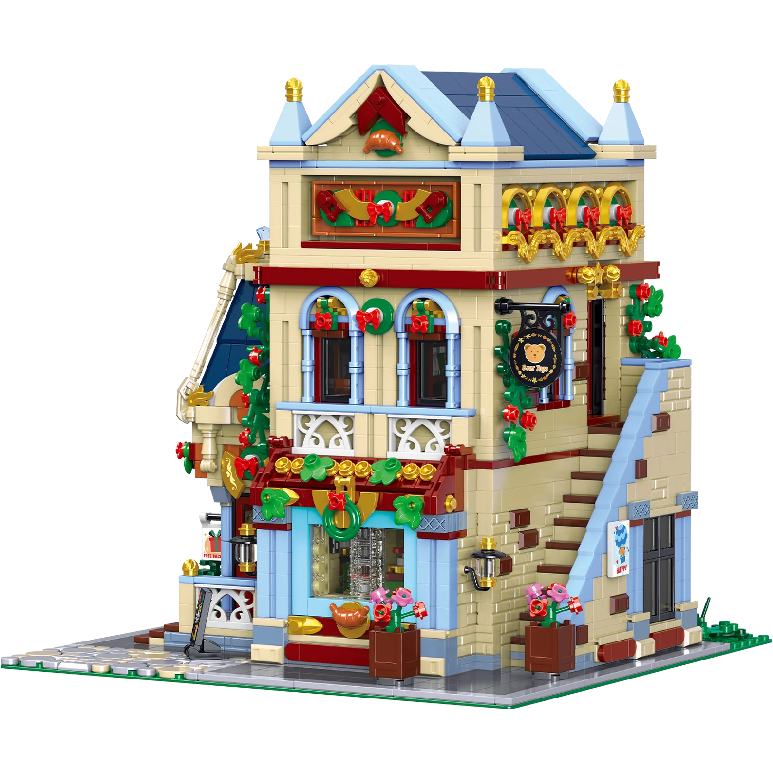 Fai da te architettura creativa moderna BAKA modello di blocco 2745 pezzi set di assemblaggio di particelle collezione domestica regalo giocattolo festival per bambini