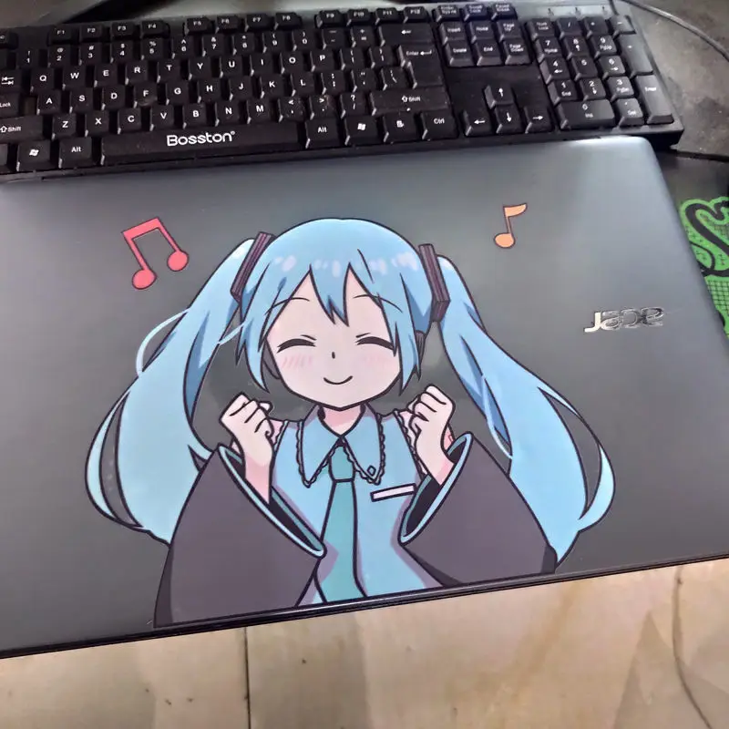 Hatsune Miku، ملصق حائط لـ Royal Highness Princess، هيكل الرسوم المتحركة للكمبيوتر المحمول MIKU، ملصق الكمبيوتر