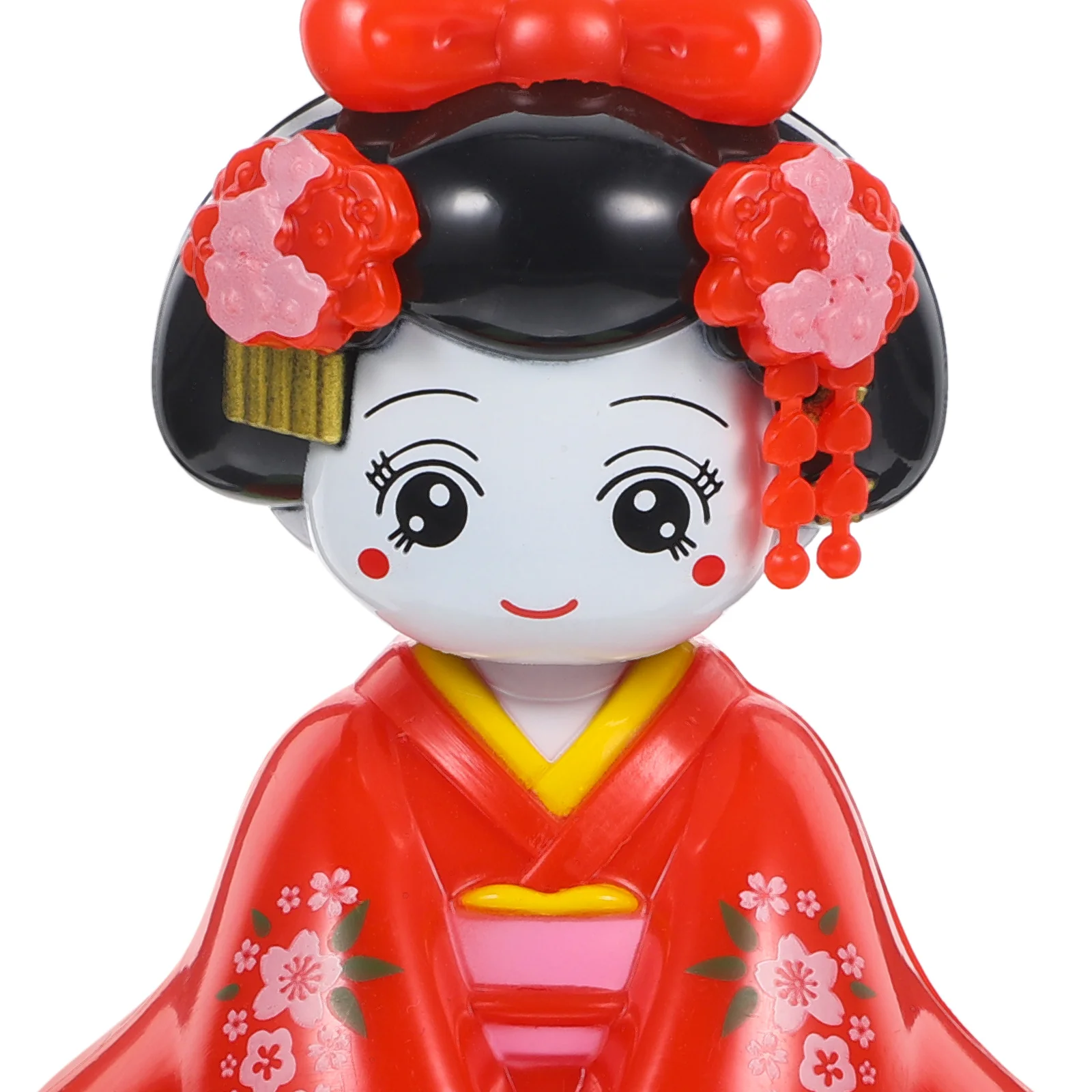 Dancing Girl Bobblehead Shaking Kimono Figurine Small Solar Powered Toys Car Dashboard Accessories