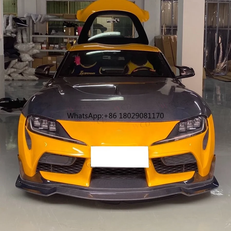 Koolstofvezel Mb Stijl Voorbumper Lip Voor Toyota Gr Supra A90 A91 Mkv Mk5 Voorlip Spoiler Splitter 2019 +