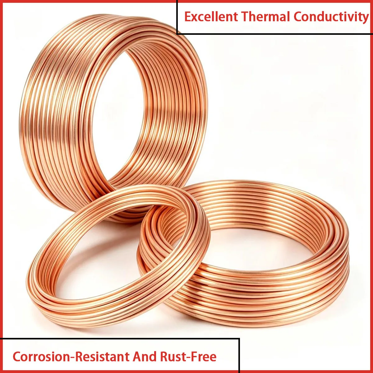 Outer diameter 1.6-10mm copper coil tube suitable for air conditioning, refrigeration, plumbing, etc