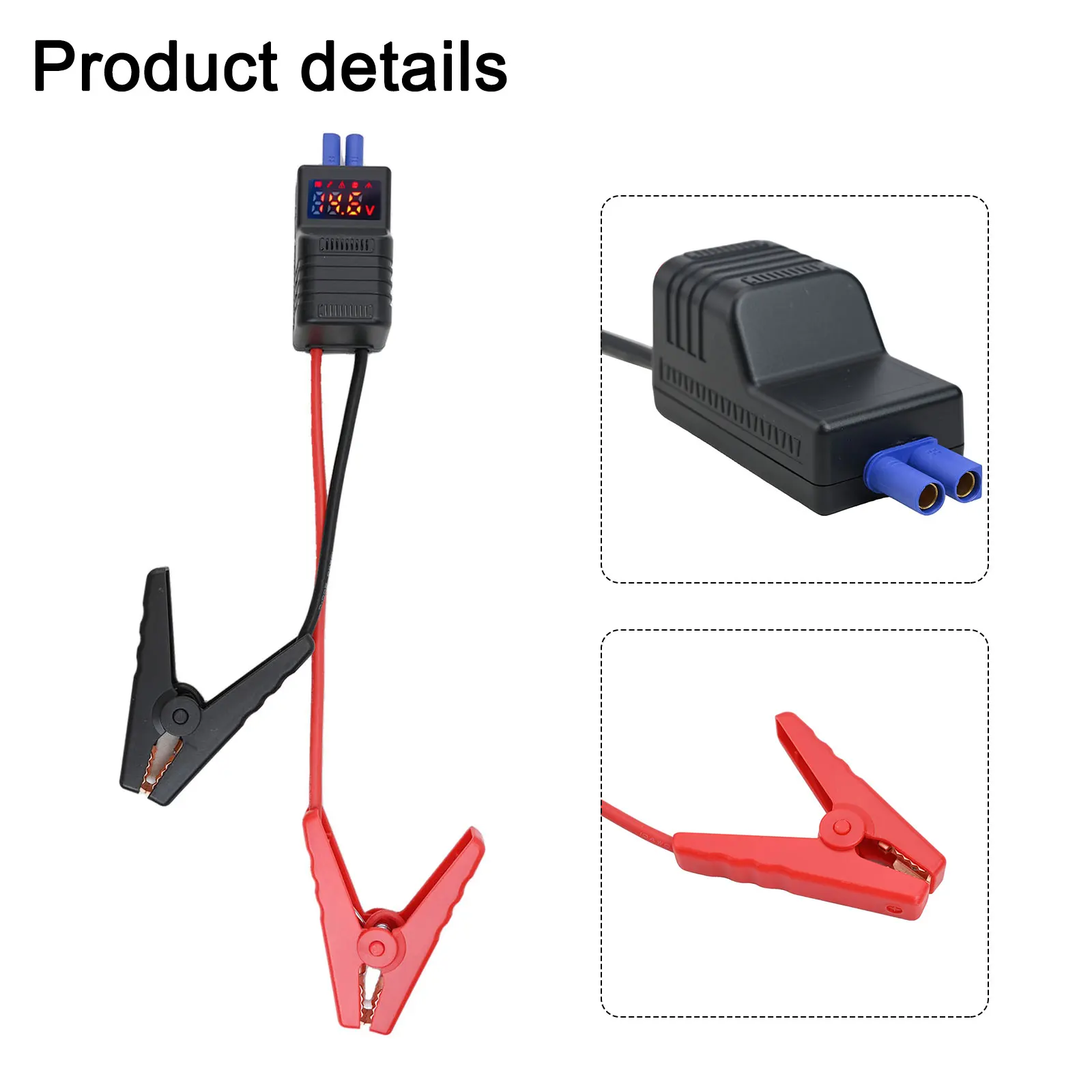 Auto Portable Jump Cable Clip Car For Jump Starter Booster Smart Battery Clips Metal Plastic 12V-24V Auto Intelligent Clamps