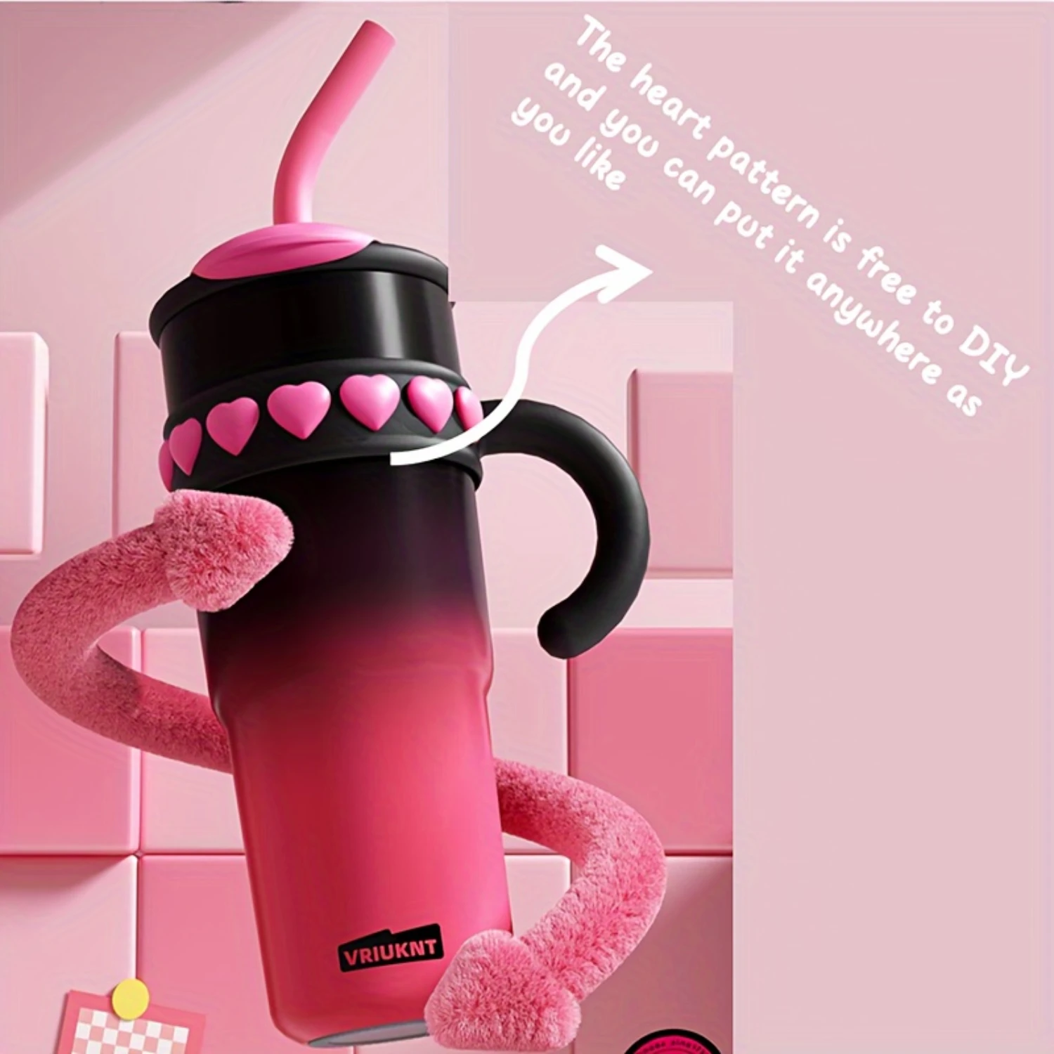 

40oz Insulated Water Cup With Straw And Lid, Stylish Travel Cup, 316 Stainless Steel Water Cup, Keeps Beverage Cold And Hot