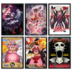 Bandai One Piece Classic Japanese Anime Characters Perona BIG MOM Canvas Painting Room Decoration Aesthetic Art Poster Paintings