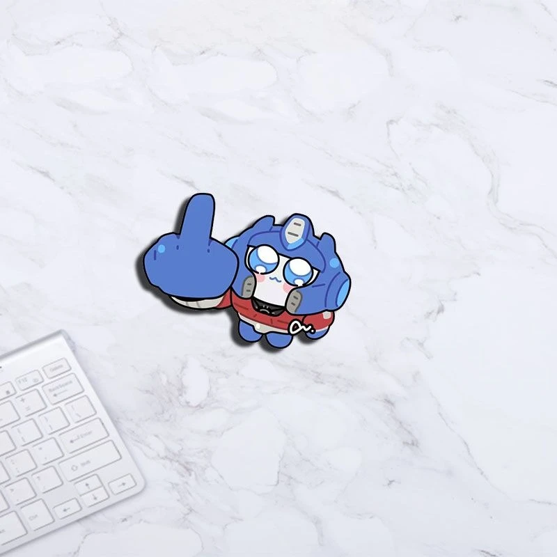 Cartoon Cute Transformation Creative Brooch Acrylic Anime Peripheral Student Schoolbag Pencil Bag Pendant Trinket Gift 2pcs/set