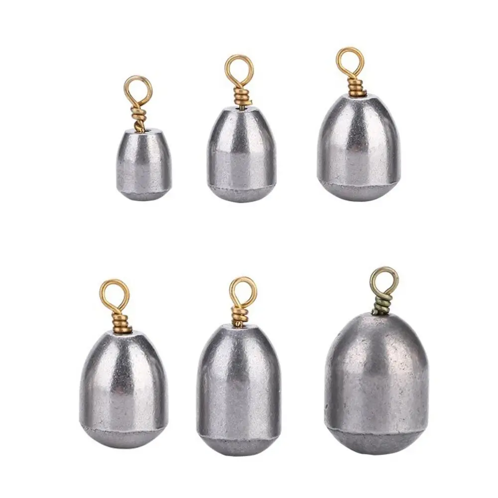5 pz/10 pz Piombini Da Pesca Drop Shot Piombo Da Pesca Peso Spigola Girevole Pesca Colata di Peso 4 7 10 14 20 28g