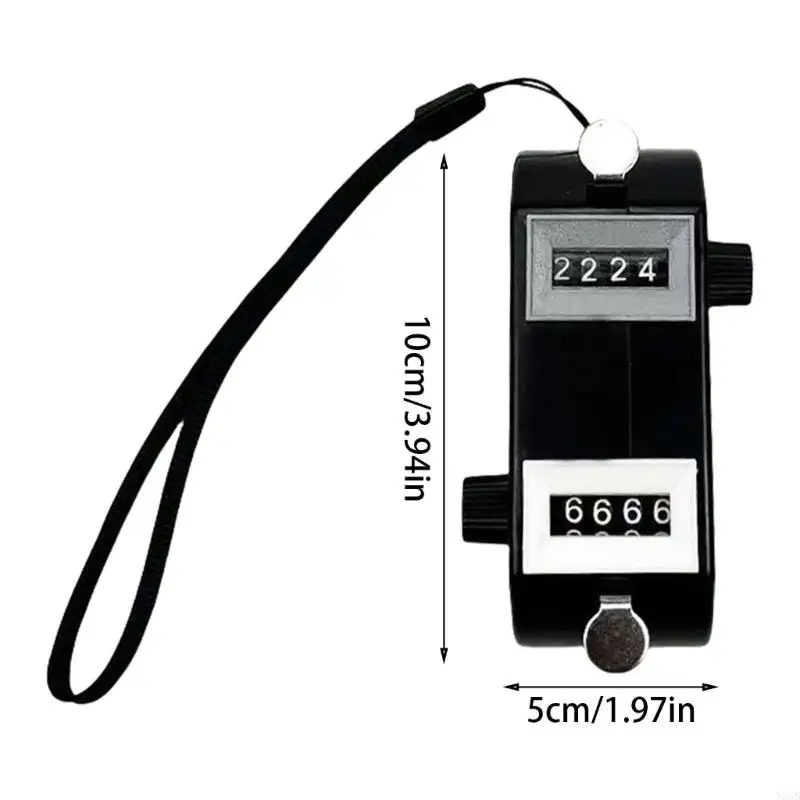 N58B 4 Digit Golf Strokes Counter poręczną strzelcem Lanyard Sport Tablica przenośna