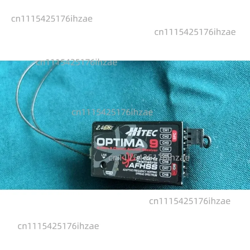 85% new Hitec Optima 9 9 -Channel 2.4GHz Adaptive Telemetric AFHSS Frequency Hopping Spread Spectrun Receiver RX