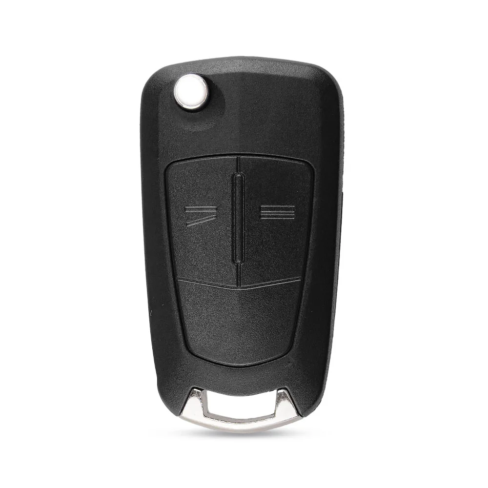 KEYYOU 2 Nút Flip Remote Gấp Chìa Khóa Ô Tô Fob Ốp Lưng Vỏ Tạo Kiểu Dành Cho Vauxhall Opel Corsa Astra Vectra signum