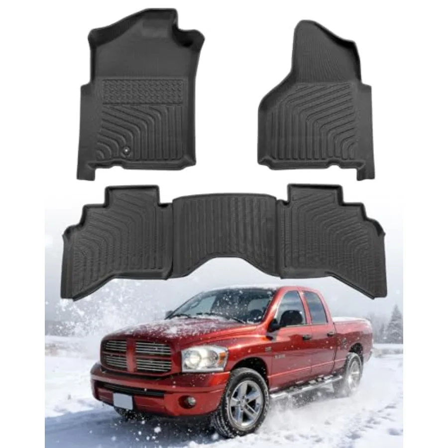 

Автомобильные коврики для Dodge Ram 1500 2002-2008 Quad Cab, Ram 2500/3500 2003-2009 Quad Cab/Crew Cab, всепогодные резиновые вкладыши для пола