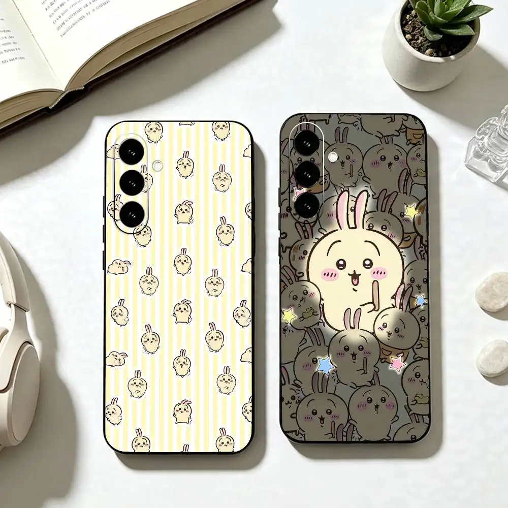 For K-Kawaii C-Chiikawa-S  Phone Case For Samsung Galaxy A73,A72,A71,A70,A53,A52,A51,Soft Silicone Black Cover