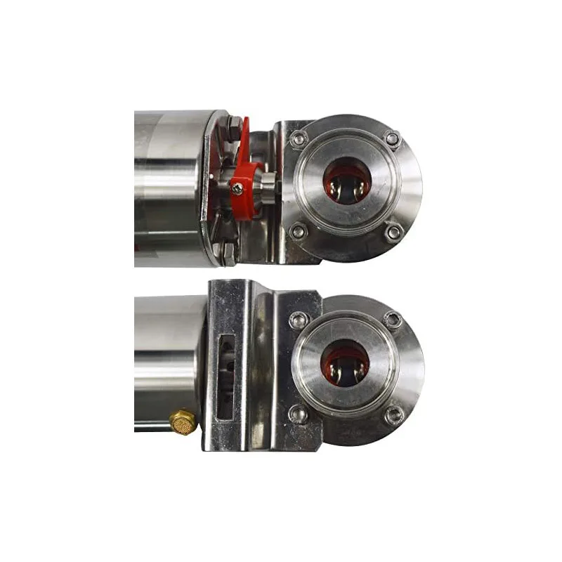 1.5 "Vlinderklep Sanitaire Tri Clamp Pneumatische Actuator Enkelwerkende Vlinderklep Roestvrij Staal voor Vloeistof