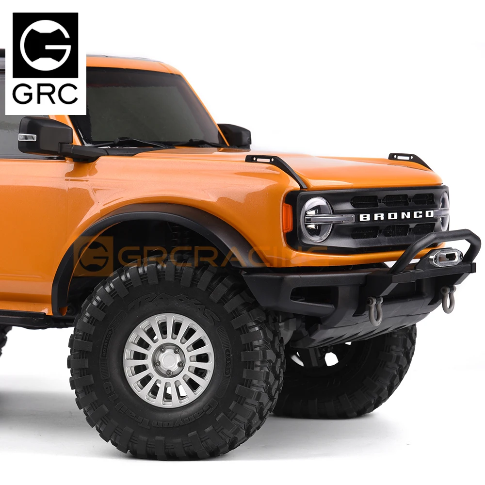 Grc 1 paire de roues métalliques de 1.9 pouces adaptées aux roues d'escalade de Simulation 1/10 pour Trax Trx4 Axial Scx10 Yikong D90 Km Tank 300
