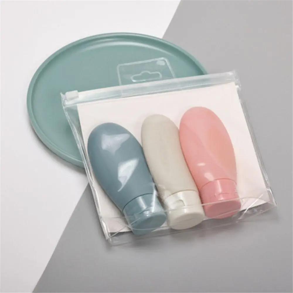 3Pcs/Set Nordic Style Squeeze Hotel Shampoo Dispensing Bottle Refillable Container Travel Bottle Portable
