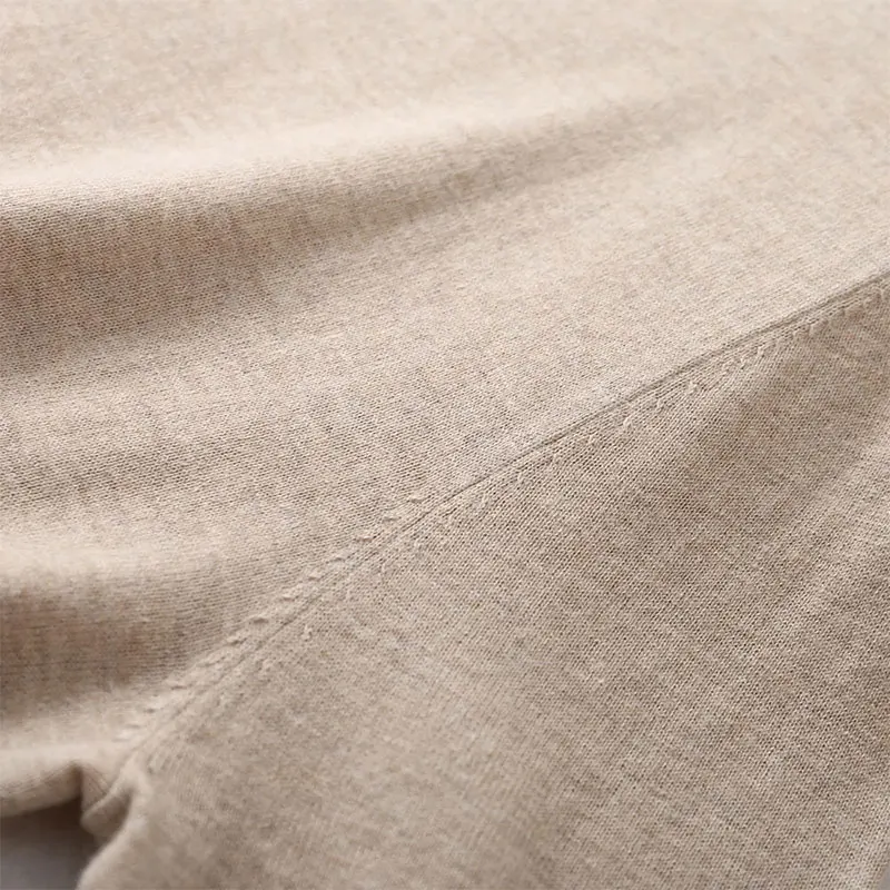 Women\'s 63.9% Silk 10.2% Cashmere Mockneck everyday Long Sleeve Pullover Solid Color Sweater Top Shirt XL XXL LY038