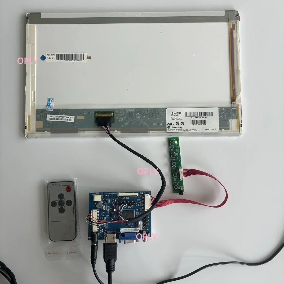 لوحة تحكم لـ LP154WP4-TLA1 LP154WP4-TLB1/TLAA 1440 × 900 15.4 "لوحة ال سي دي 40Pin عدة HDMI-متوافق VGA AV WLED