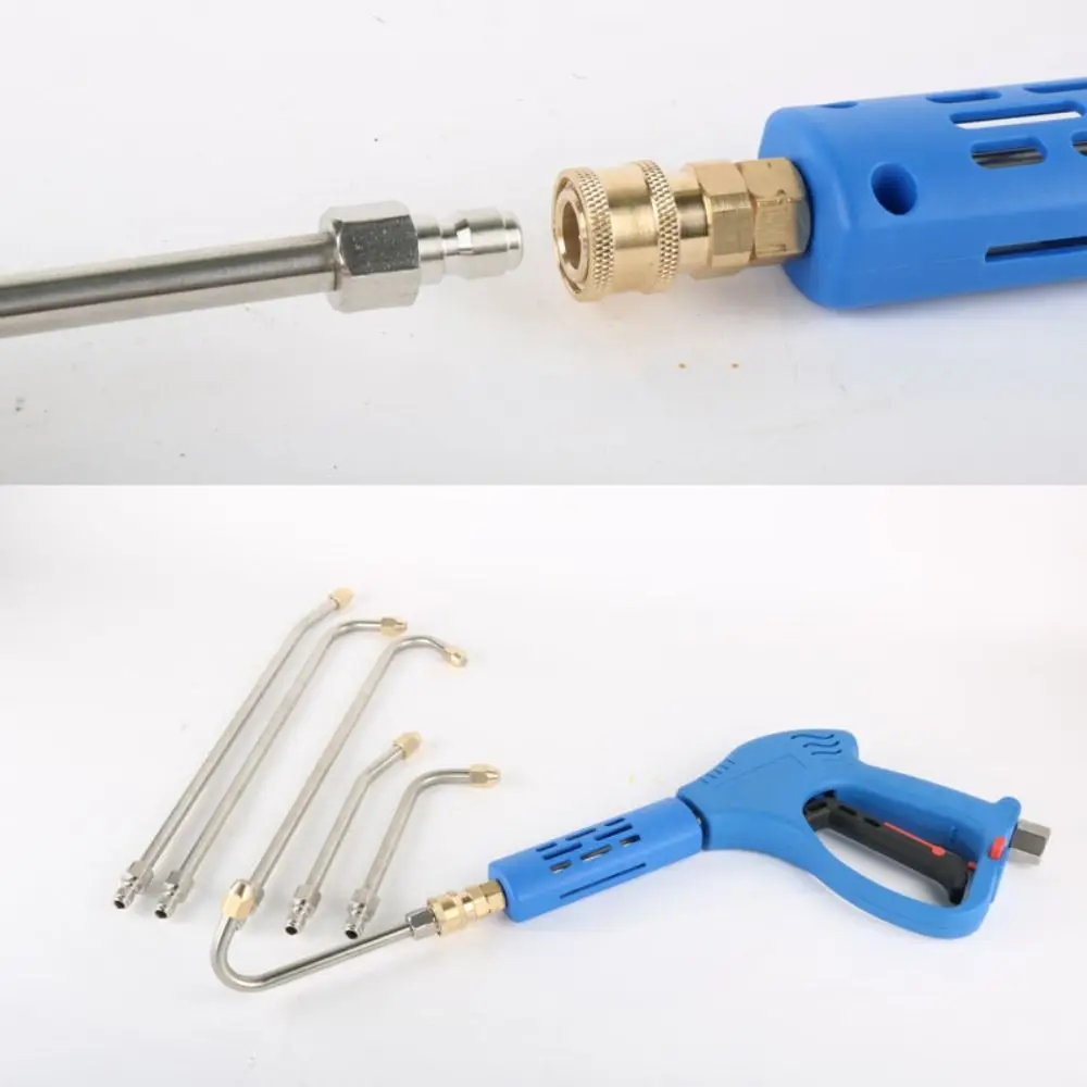 30/90 Degree U-Shape Pressure Washer Extension Nozzle Extension Rod Stainless Steel Washer Spray Nozzle Quick Connector