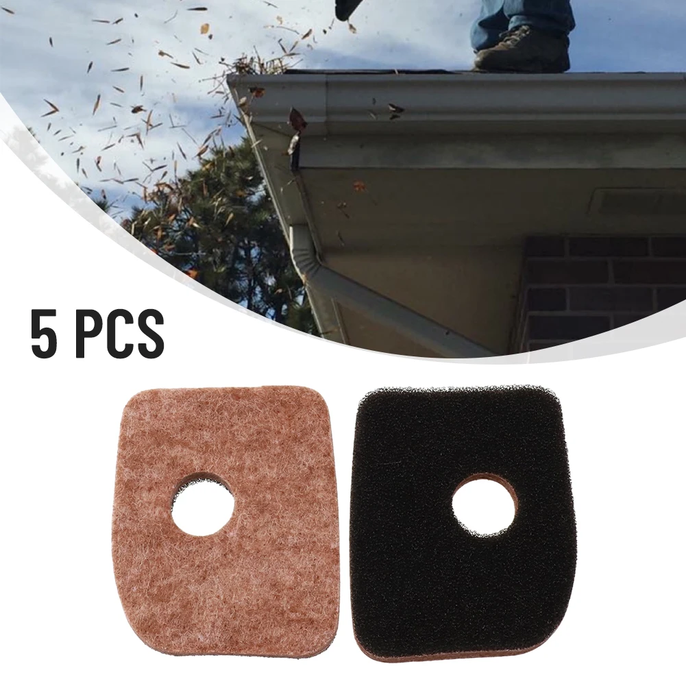Garden Accessories Air Filter Foam Grey Sponge Black Clean 5pcs For BG66 SH56C Backpack Blower Blower/shredder