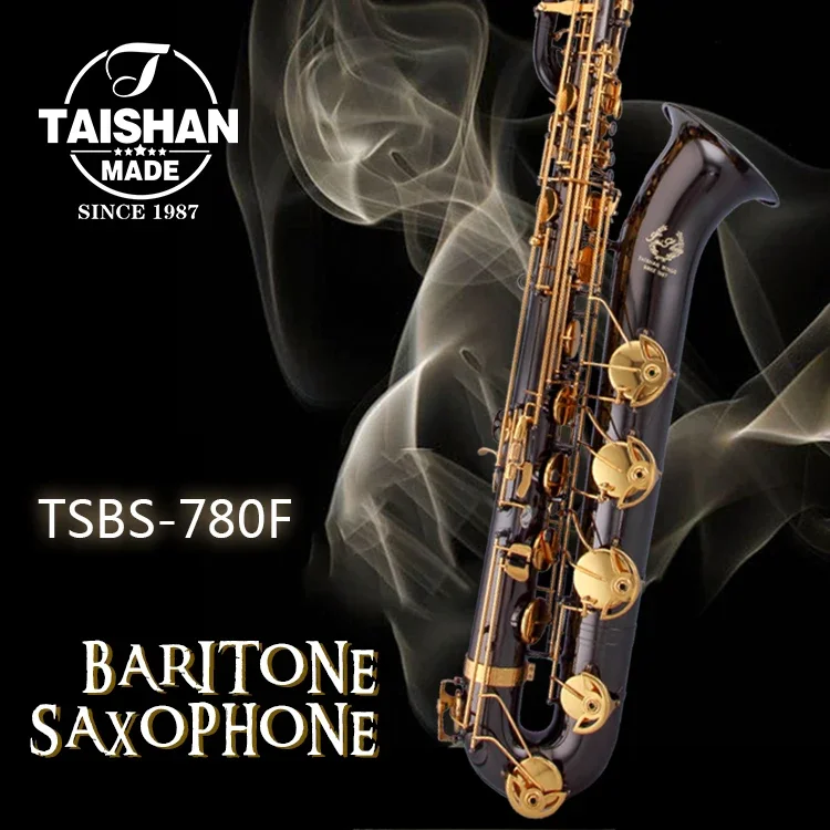 Black Nickel Eb Tone Brass Baritone Saxofon